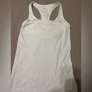 GAP Cream Racerback Tank Top